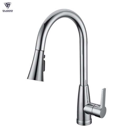 Single handle hot and cold water kitchen sink mixer faucet