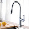 OUBAO High Arch Kitchen Faucet With Pull Out Spray Head For Kitchen Sink