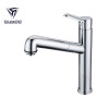 OUBAO Chrome Kitchen Sink Faucets with Pull Out Spray