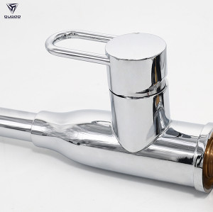 chrome plate copper sink mixer tap single handle pull out kitchen faucet