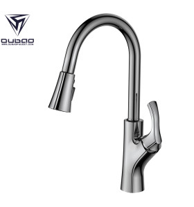 OUBAO Three Flow 3 way kitchen faucet with High Arc 360 Degree Swivle Spout