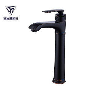 OUBAO Elegance brass oil rubbed bronze wash basin mixer tap single lever handle
