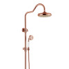 OUBAO Unique Rose Gold Wall Mounted Shower Faucet Set
