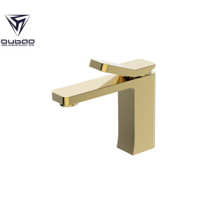 OUBAO Bathroom Basin Faucet Gold Brass Washbasin