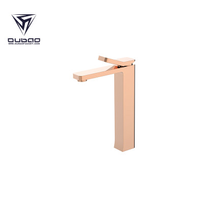 OUBAO Best Washbasin Faucet Rose Gold Brass For China KaiPing