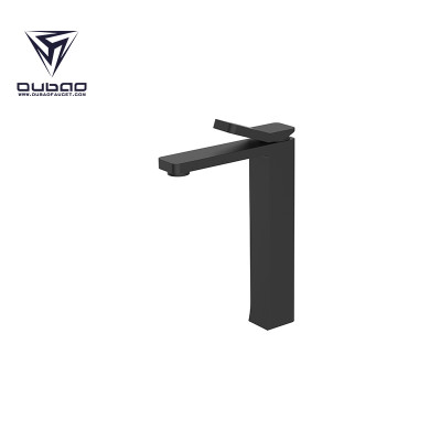 OUBAO Best Washbasin Faucet Black Brass For China KaiPing