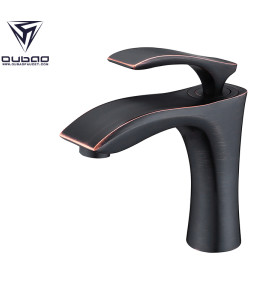 OUBAO Deck Mounted Oil Rubbed Bronze Face Wash Basin faucet