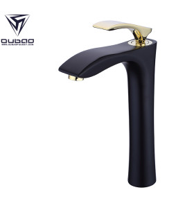 OUBAO Unique Single Handle Tall Body Wash Basin Faucet