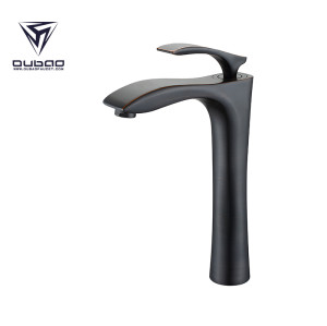 OUBAO Deck Mounted Tall Body Face Wash Basin faucet
