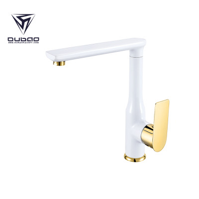 OUBAO Kitchen Faucet Gold And White You'll Love in 2021