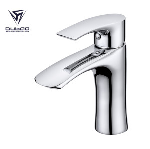 OUBAO Sanitary Wares Chrome Plating Single Mixer Basin Faucet