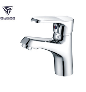 OUBAO Chrome Plating Deck Mounted Single Lever Basin Faucet