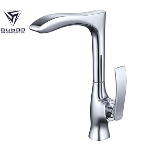 OUBAO Chrome Plating Pull Down Mixer Kitchen Faucet