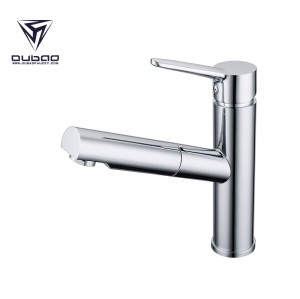 OUBAO Discount Chrome Plating Pull Out Kitchen Faucets