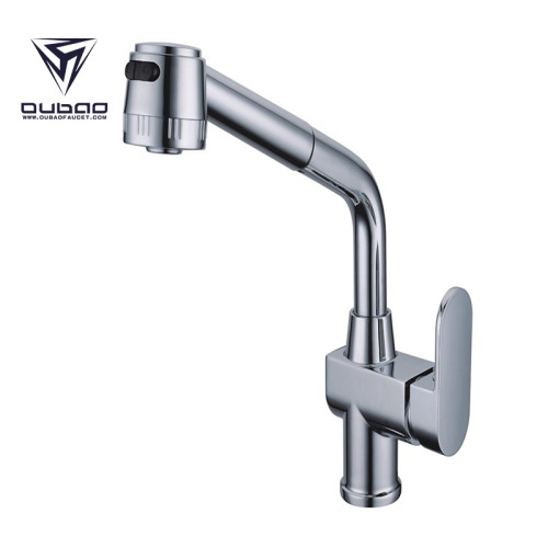 OUBAO Vintage Chrome Plating Kitchen Faucets And Sinks