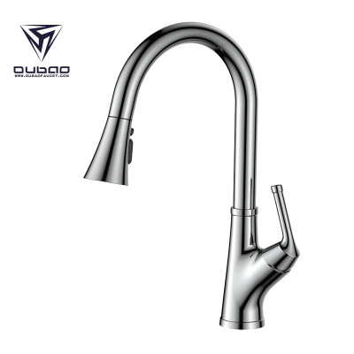 European Kitchen Faucet Single Hole Single Handle Chrome Brass Water Tap