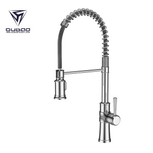 OUBAO Best Chrome Plating Spring Kitchen Mixer Tap