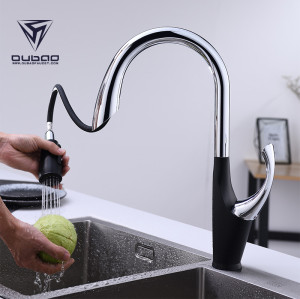 OUBAO Motion Sensor Kitchen Sink Faucet Pull Down