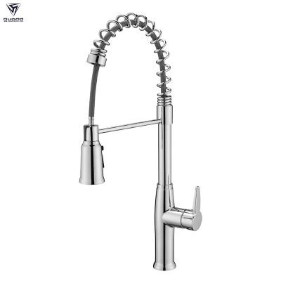 OUBAO Best Commercial Style Single Mixer Spring Kitchen Faucet