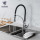 Hot sale design matte black pull out sprayer copper kitchen faucet