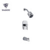 In Wall Hot And Cool Chrome Bath Shower Faucet Set