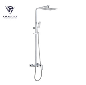 OUBAO Modern Wall Mounted Hot and Cold Rainfall Shower Head