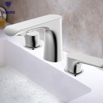 Dual Handle Contemporary Basin Faucet