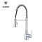 OUBAO Modern Single Hole Commercial Kitchen Faucets with Pull Down Sprayer