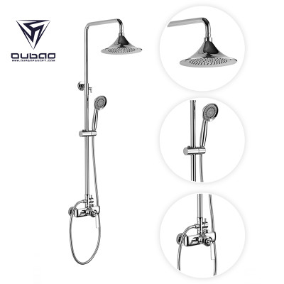 OUBAO High End Shower Fixtures Thermostatic Rain Shower Head Shower Faucets