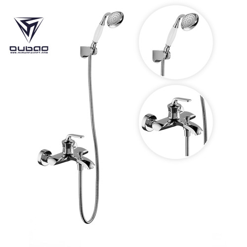 OUBAO Modern One Handle Bathtub Faucet With Handheld Shower Diverter