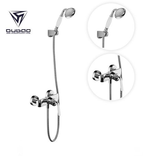 OUBAO Exposed Shower System With Tub Faucet Shower Faucet Set With Handheld
