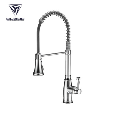 OUBAO Spring Spout Kitchen Sink Pull Down Faucets