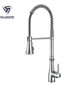 OUBAO Luxury Contemporary Single Handle Pull Down Kitchen Swivel Tap