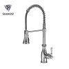 OUBAO Commercial Pull Down Kitchen Sink Fuacet with Sprayer