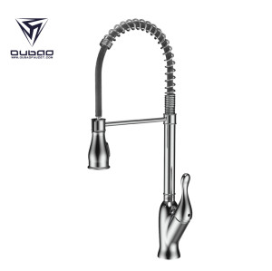 OUBAO Commerical Long Reach Pull Out Kitchen Sink Faucet