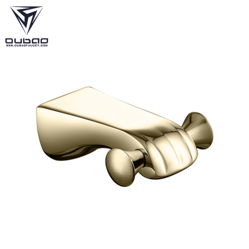 OUBAO Gold Bathroom Toilet Accessories Hardware Set Brass Wall Mounted