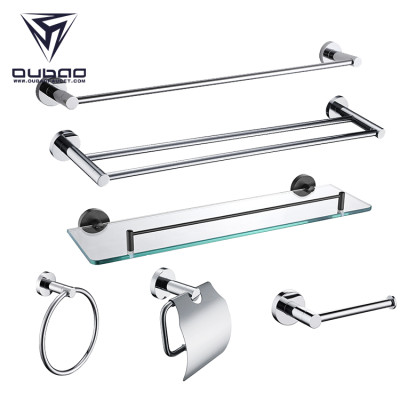 OUBAO Bathroom Accessories Amazon Hot Sell Bath Accessories Chrome Polished