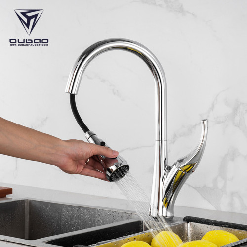 OUBAO Automatic Touch Sensor Kitchen Faucet High Quality Single Handle