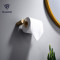 OUBAO Brushed Gold Bathroom Towel Holder Set with Towel Rail and Towel Bar