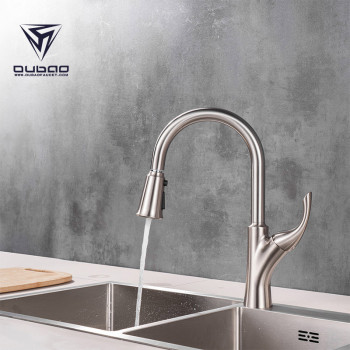 OUBAO 3 Way Water Filter Kitchen Faucet With Pull Down Sprayer New Design All IN ONE