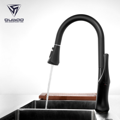 OUBAO Single Lever Kitchen Faucet For Sink,Single Handle,Pull Down