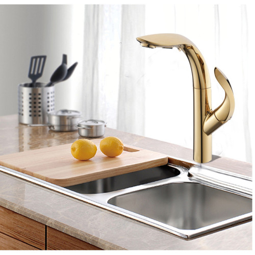 OUBAO Gold Kitchen Tap Faucet with Sprayer Online