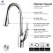 OUBAO Gold Pull Down Kitchen Faucet China Factory Inventory Sales
