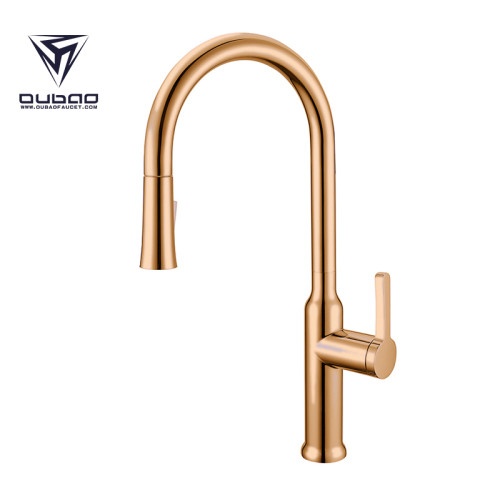 OUBAO Modern Kitchen Sink Faucet Tap with Pull down Sprayer