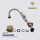 OUBAO Chrome Plating Kitchen Faucet Single Hole with Sprayer