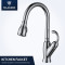 Fashion style single hole kitchen faucet pull down pull out mixer tap