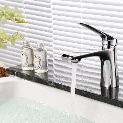 OUBAO Modern Bathroom Sink Faucet Best Single Hole Basin Tap