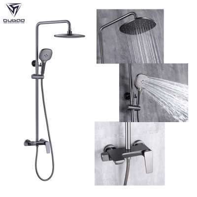 OUBAO Washroom Shower Set Wall Mounted One Handle Luxury Best Shower Faucets Set