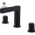 OUBAO commercial bathroom faucets modern three hole bathroom faucet