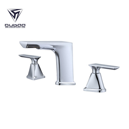 Deck mounted best 3 hole bathroom sink faucet,High end bathroom faucets